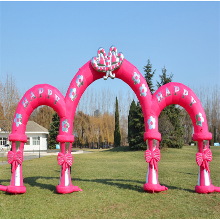 贵州粉色婚庆充气拱门